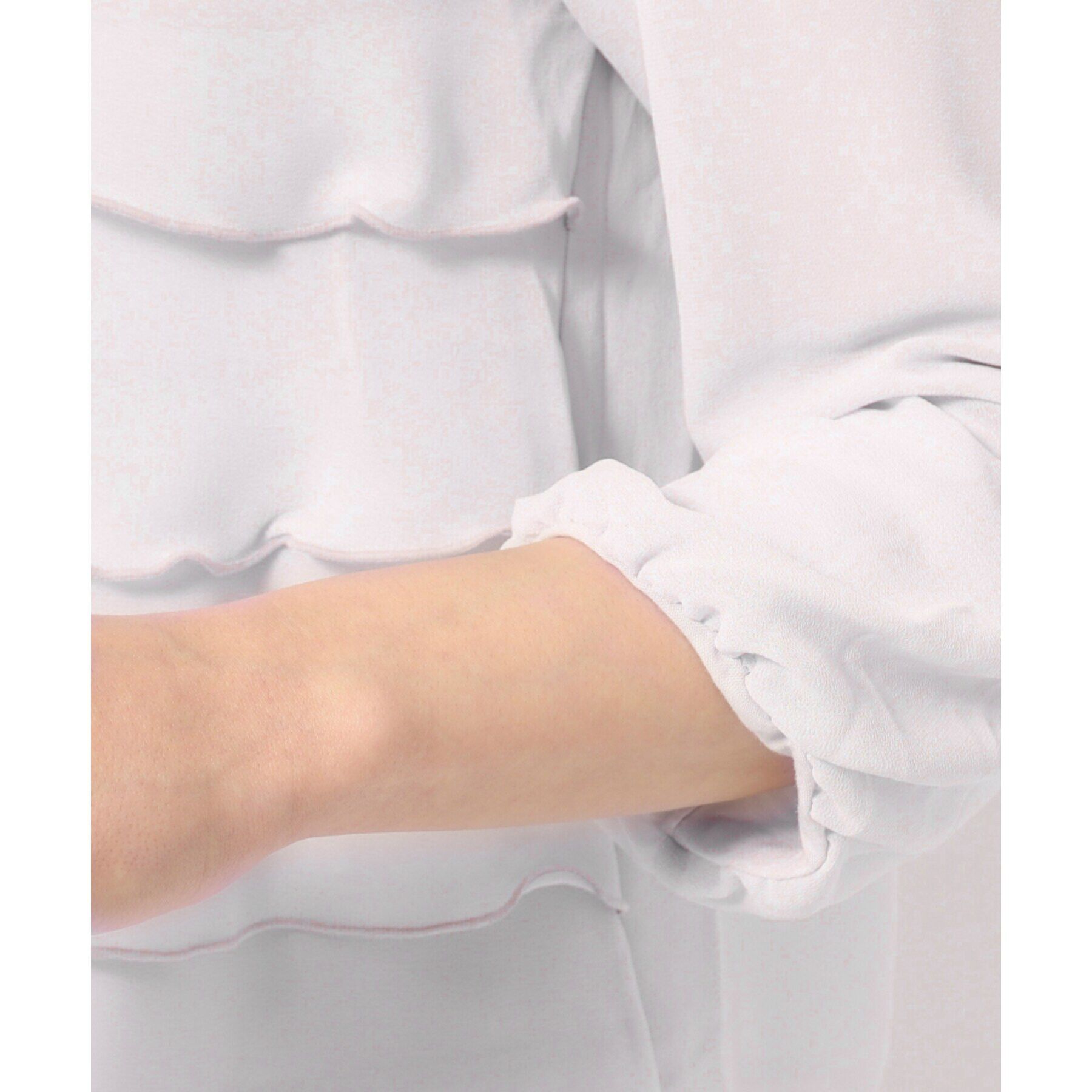 SHOO･LA･RUE「【S-4L/洗濯機可/ジャージ裏地】ティアードブラウス」|シャツ・ブラウス|