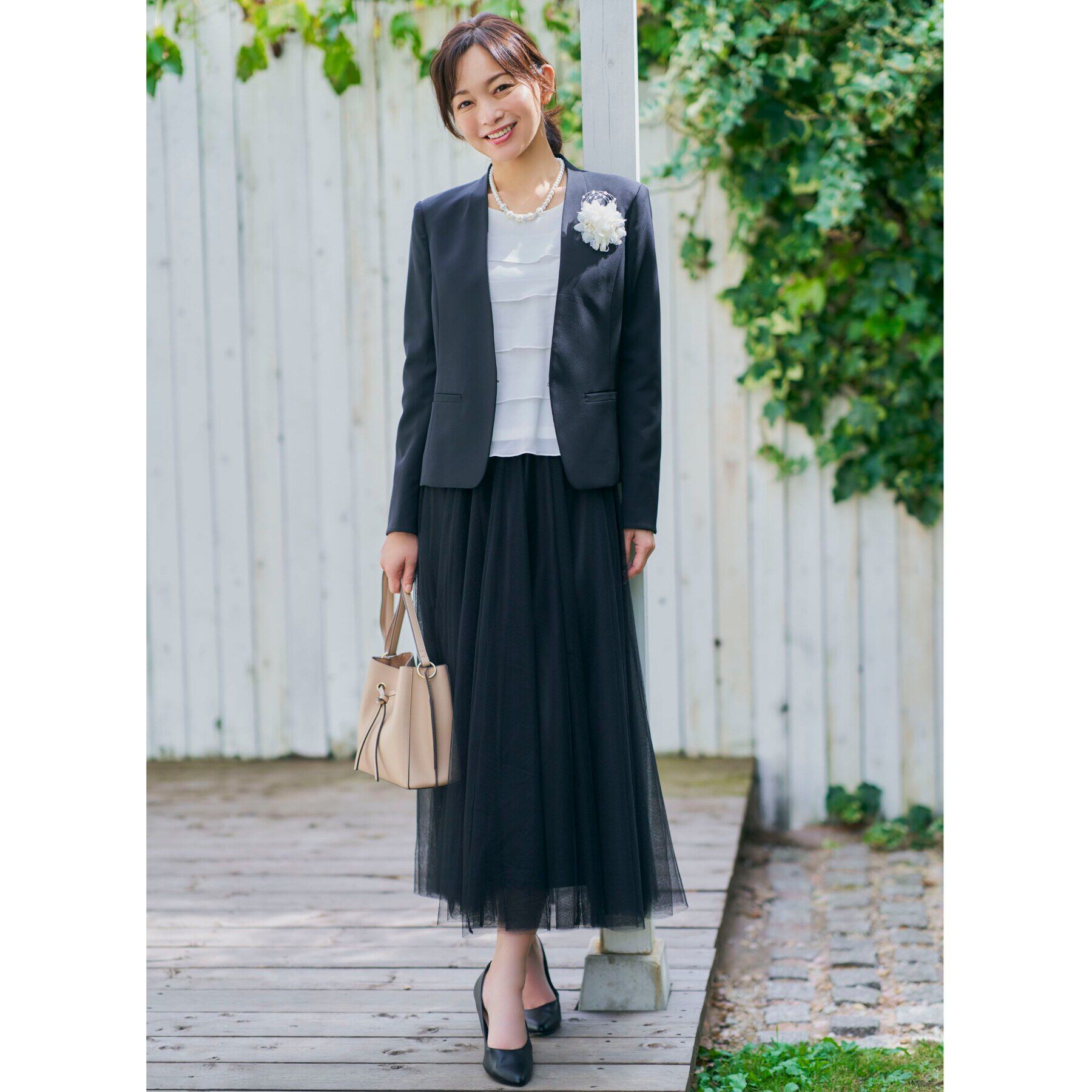 SHOO･LA･RUE「【S-4L/洗濯機可/ジャージ裏地】ティアードブラウス」|シャツ・ブラウス|