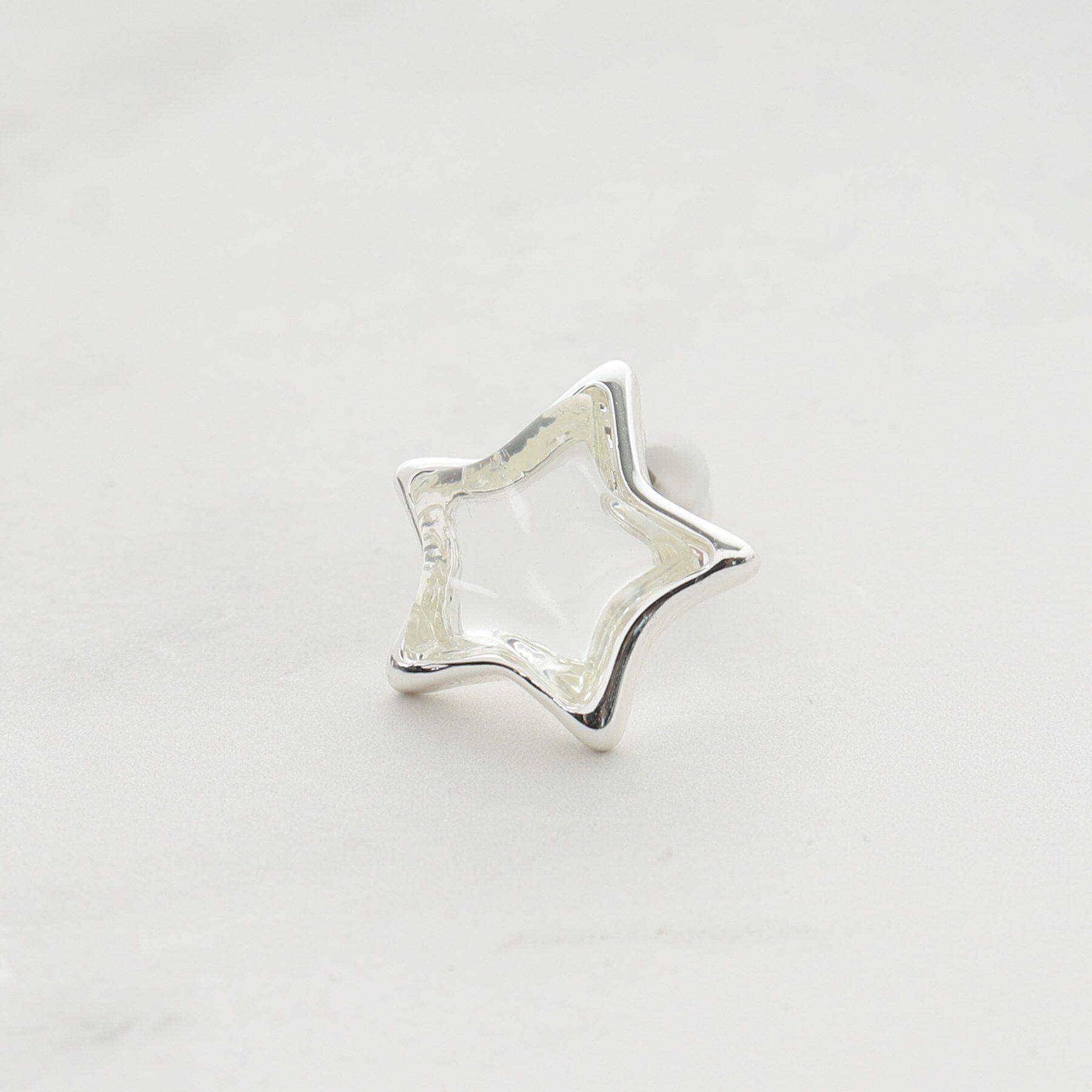 SHOO･LA･RUE「【チタンポスト】クリア星ピアス」|ピアス|