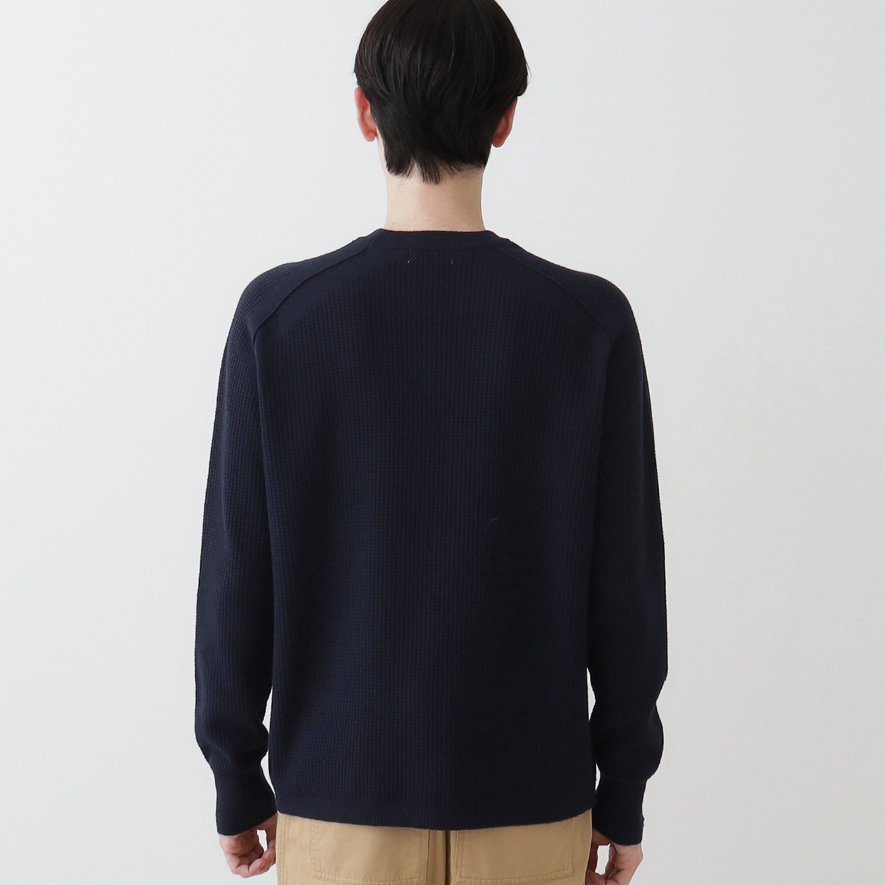 Dessin「【洗える】コットンカシミヤワッフルプルオーバー」|ニット・セーター|