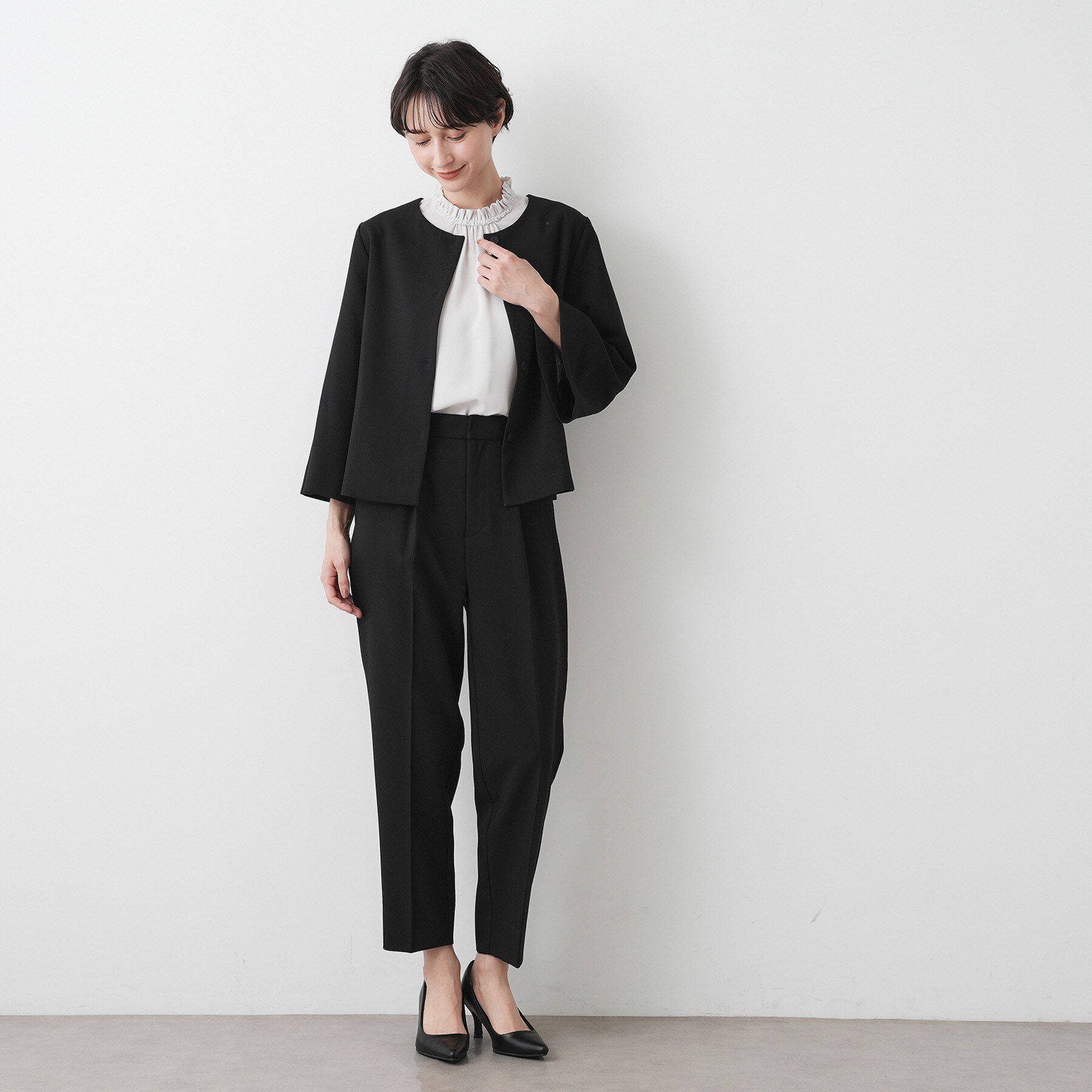 Dessin「【入卒/セレモニー/セットアップ可能】ダブルクロステーパードパンツ」|その他|