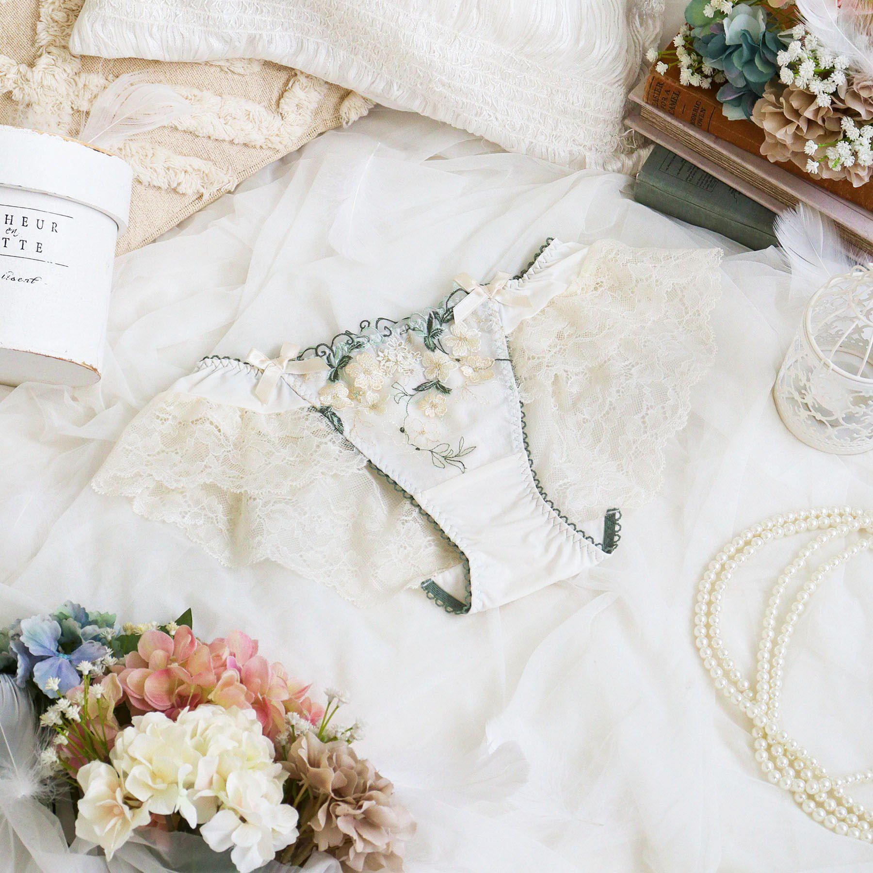 Risa Magli「エリアン フレアショーツ」|インナー|アイボリー(004)