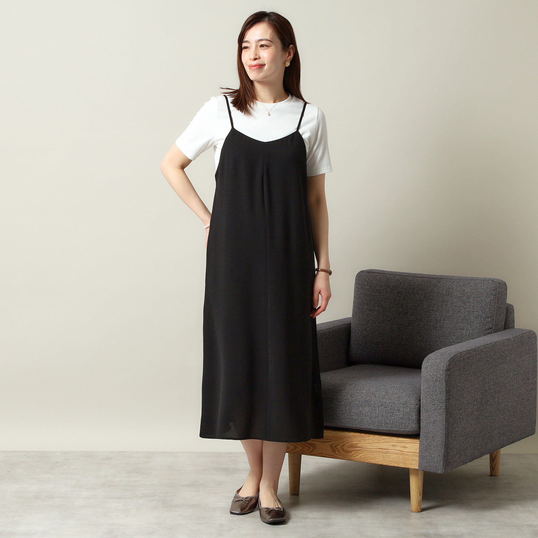 ITS&rsquo;DEMO「【手洗い可／シーズンレス】キャミワンピース」|ワンピース|