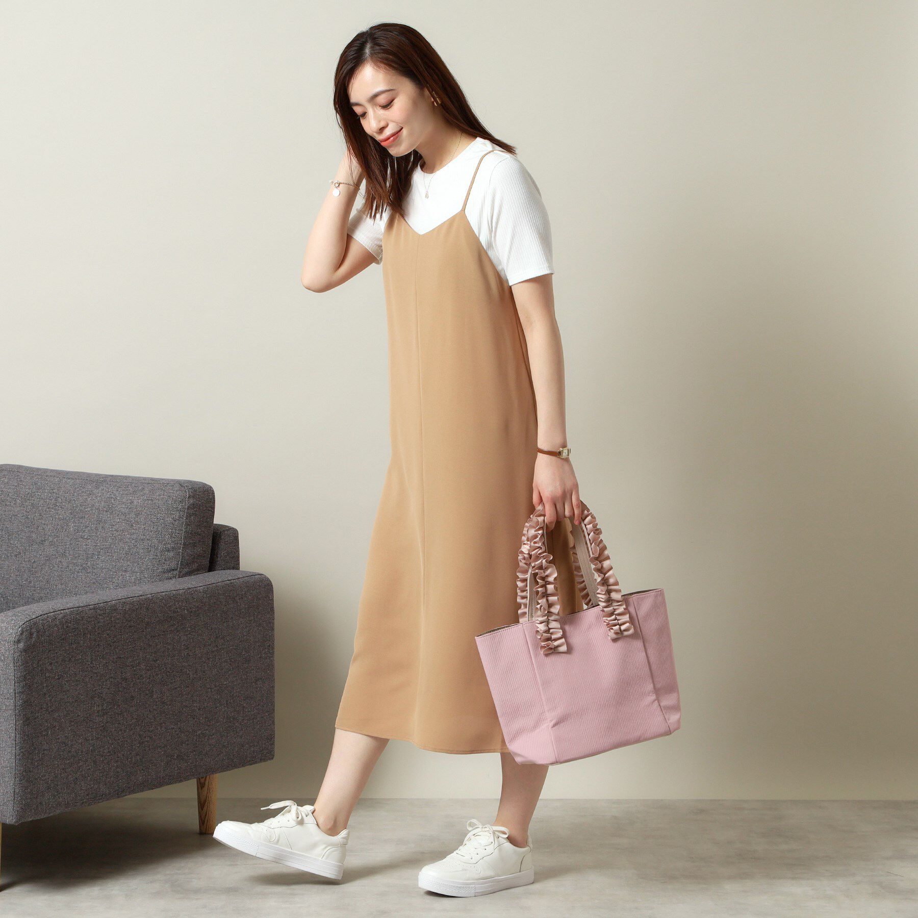 ITS&rsquo;DEMO「【手洗い可／シーズンレス】キャミワンピース」|ワンピース|