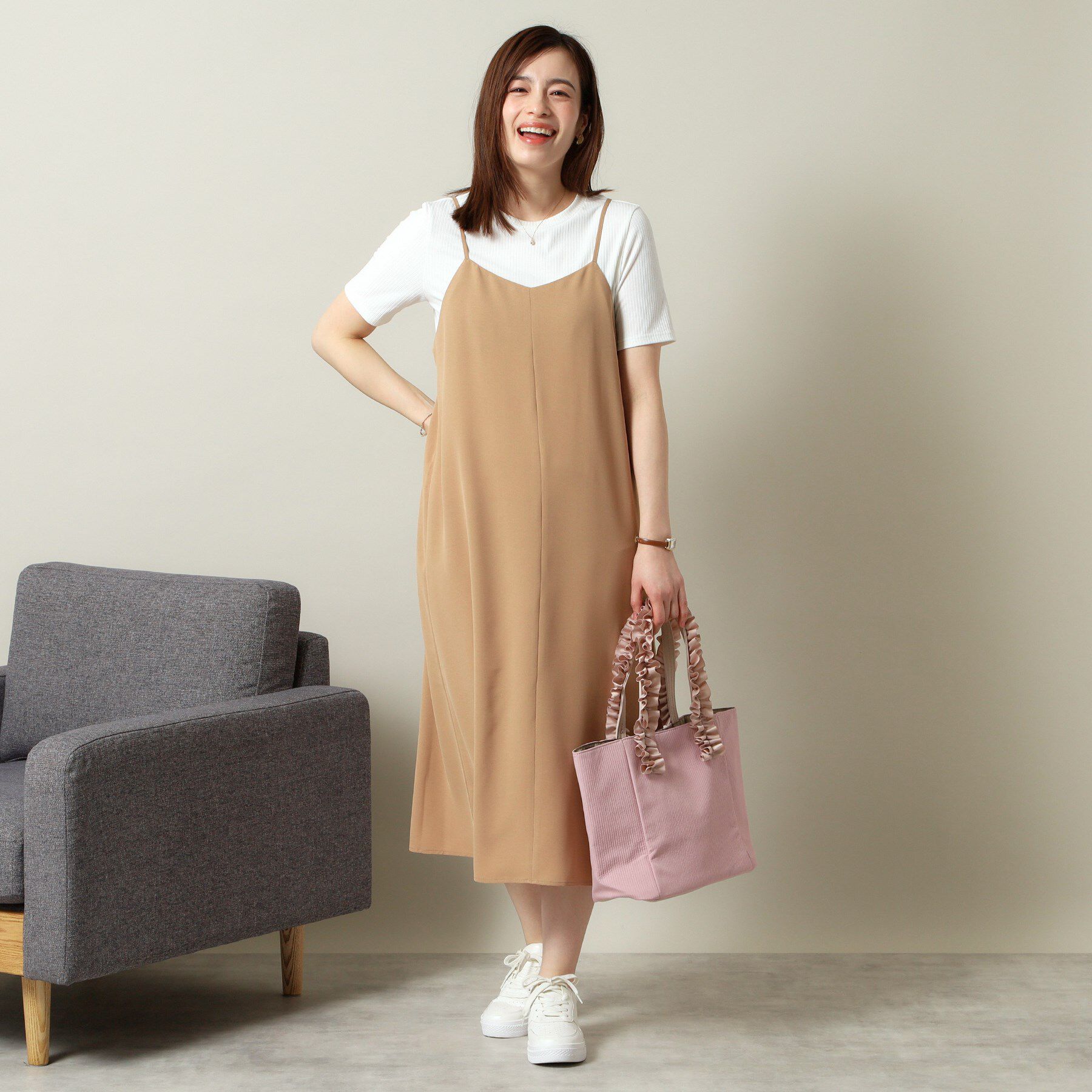 ITS&rsquo;DEMO「【手洗い可／シーズンレス】キャミワンピース」|ワンピース|