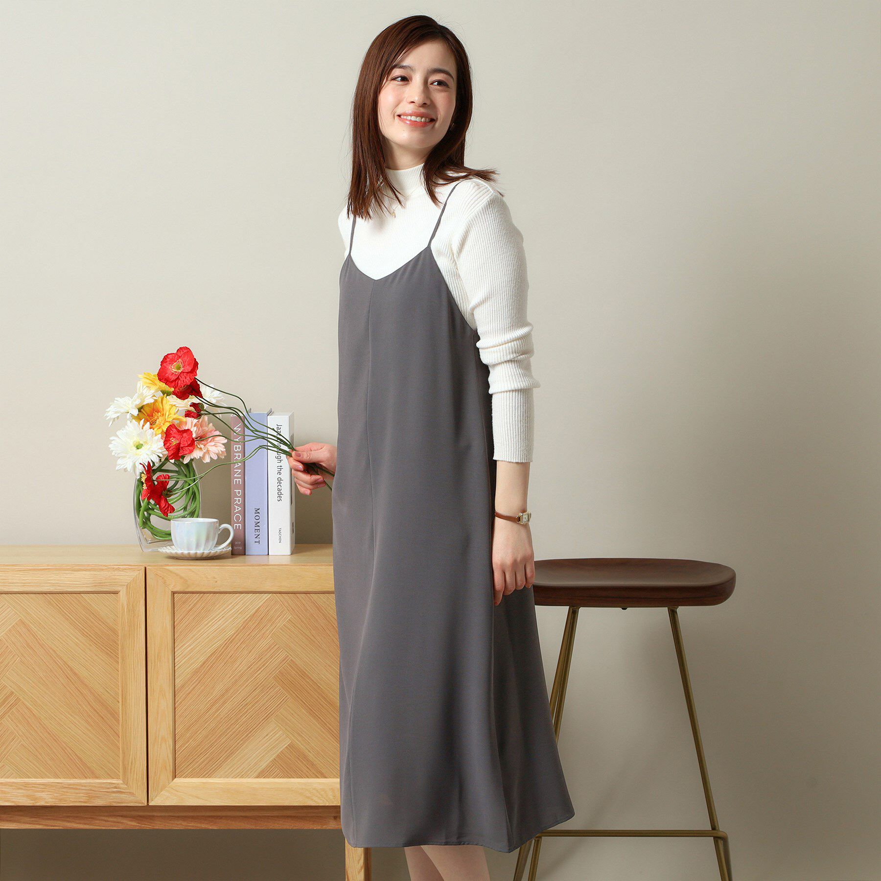 ITS&rsquo;DEMO「【手洗い可／シーズンレス】キャミワンピース」|ワンピース|