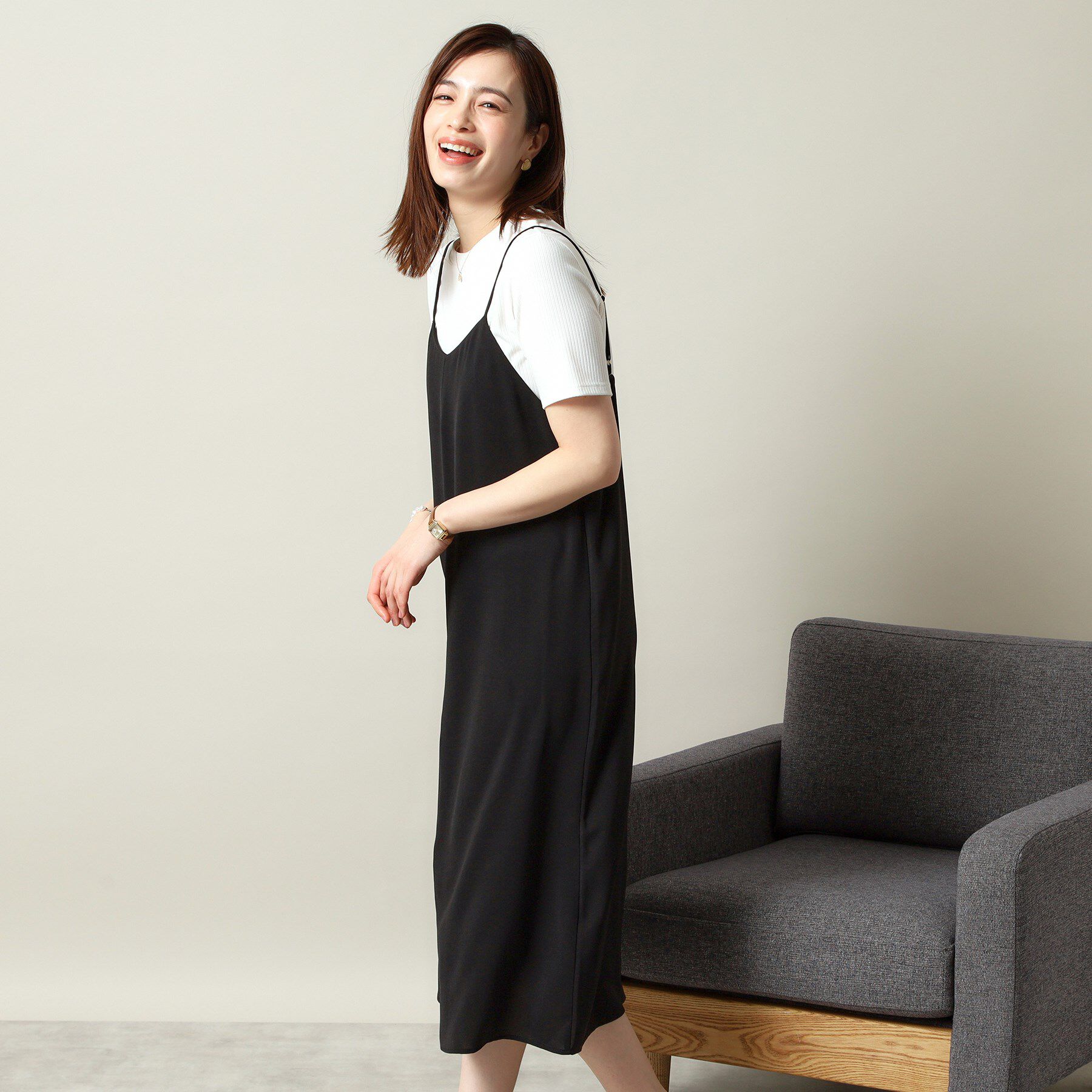 ITS&rsquo;DEMO「【手洗い可／シーズンレス】キャミワンピース」|ワンピース|