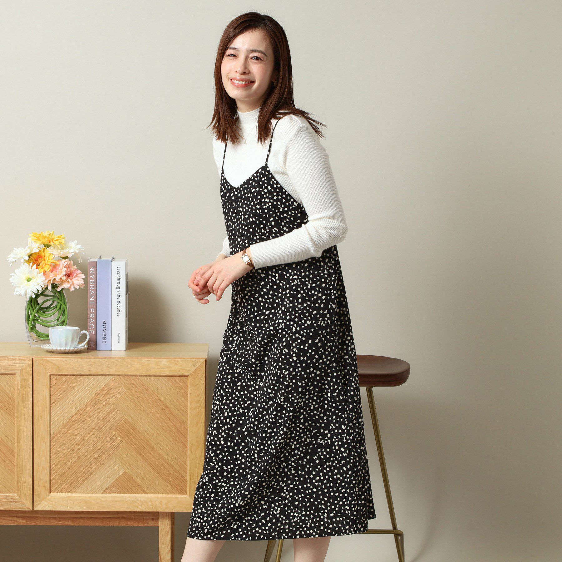 ITS&rsquo;DEMO「【手洗い可／シーズンレス】キャミワンピース」|ワンピース|ブラック(119)