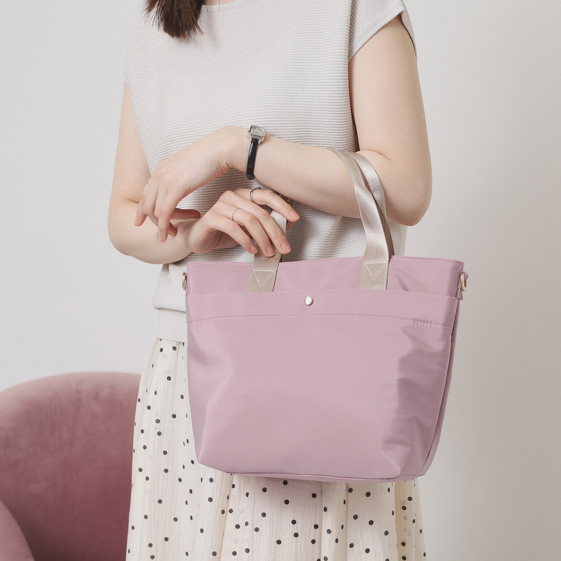 ITS&rsquo;DEMO「【保冷】両面撥水2WAYトート」|ハンドバッグ|