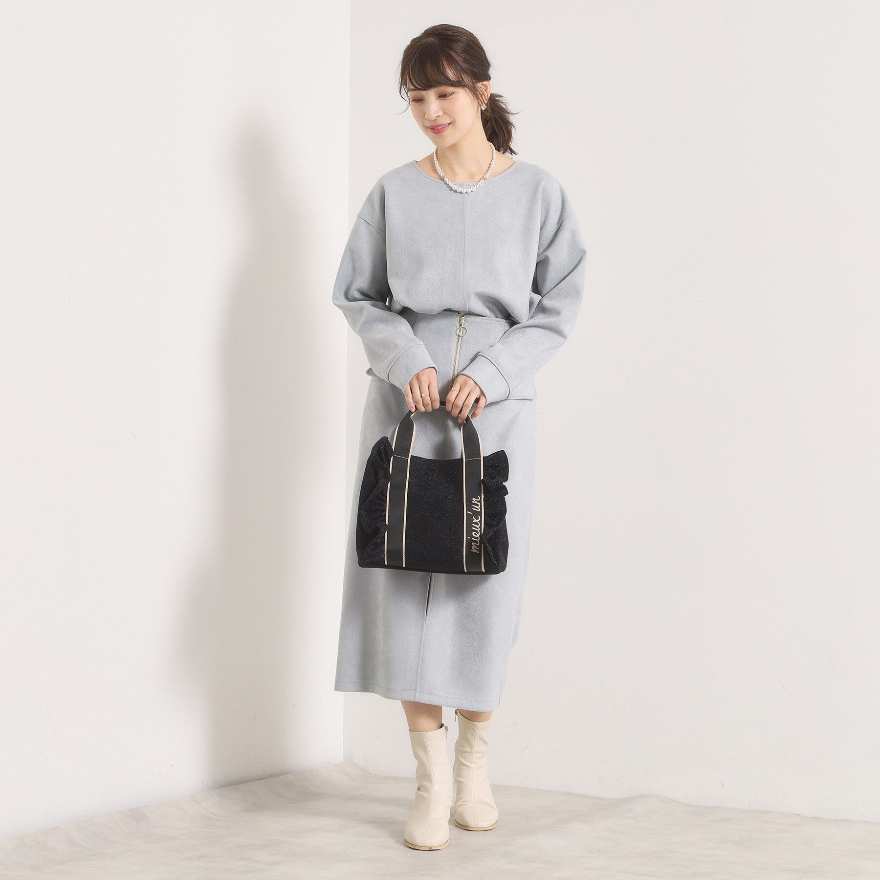 ITS&rsquo;DEMO「フリルテープミニトート」|ハンドバッグ|