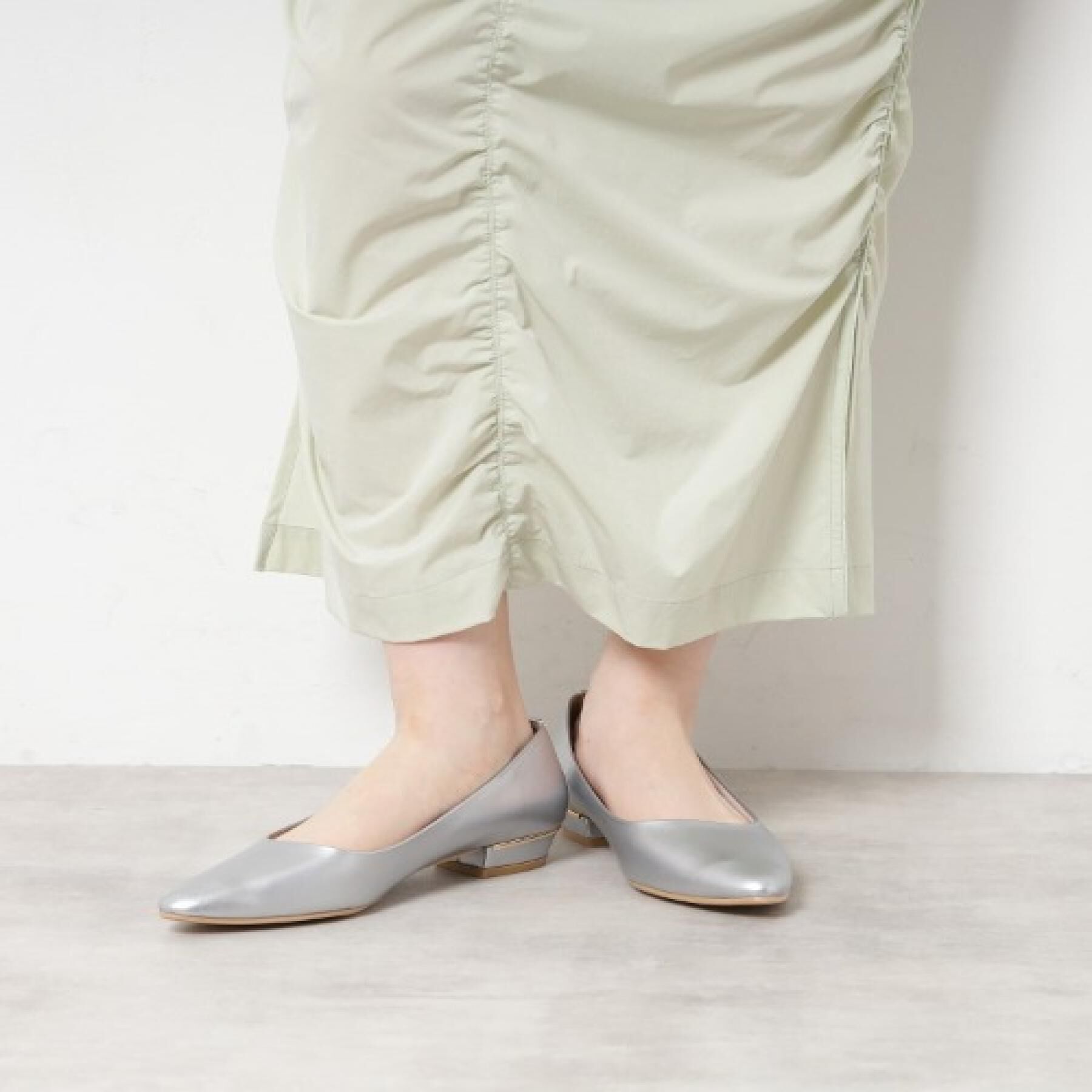 ESPERANZA「《定番》晴雨兼用クッションフラットパンプス」|パンプス|