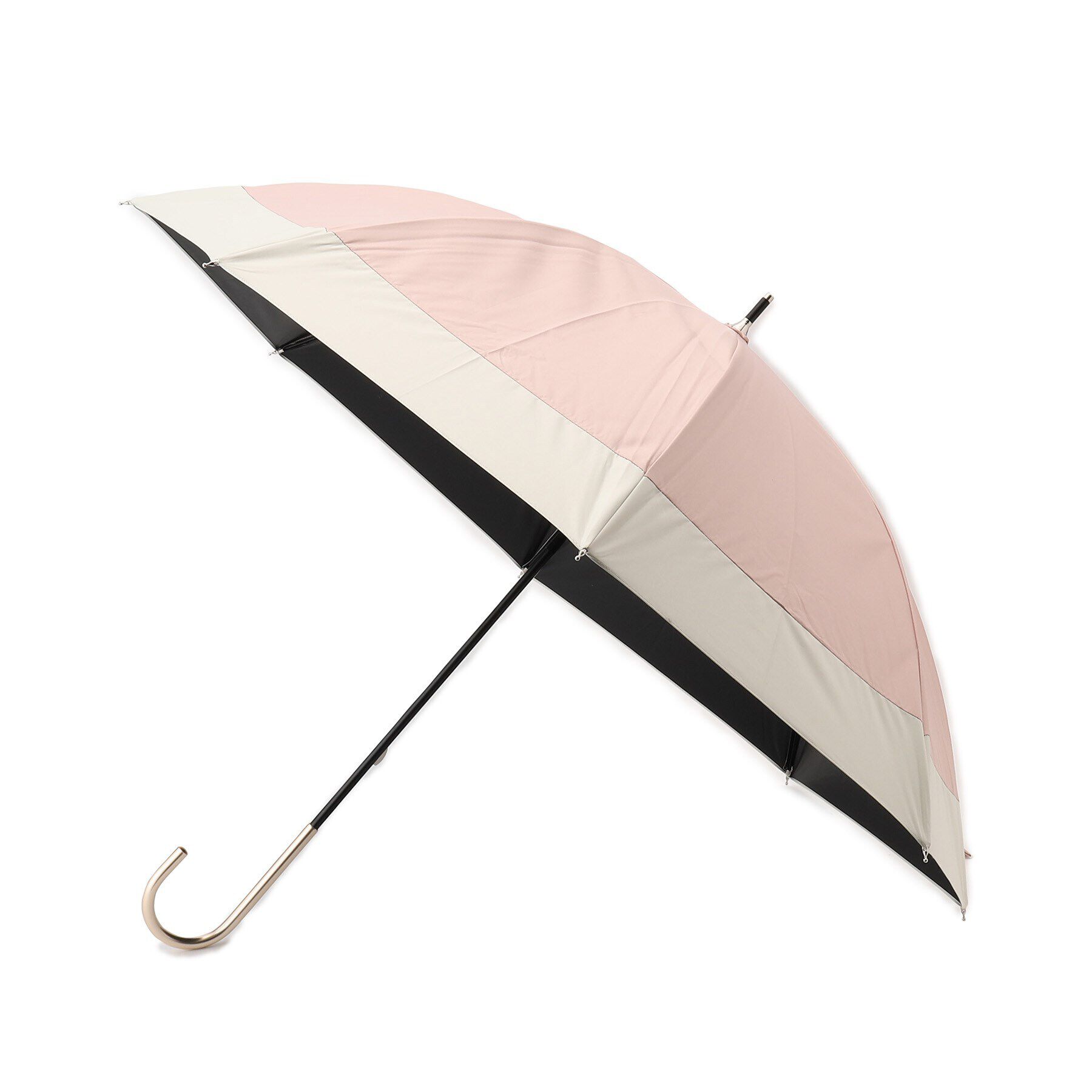 Ober Tashe「【UVカット率99.9％以上/遮光率99.9％以上/レイン/日傘/UVカット】バイカラー長傘」|傘|