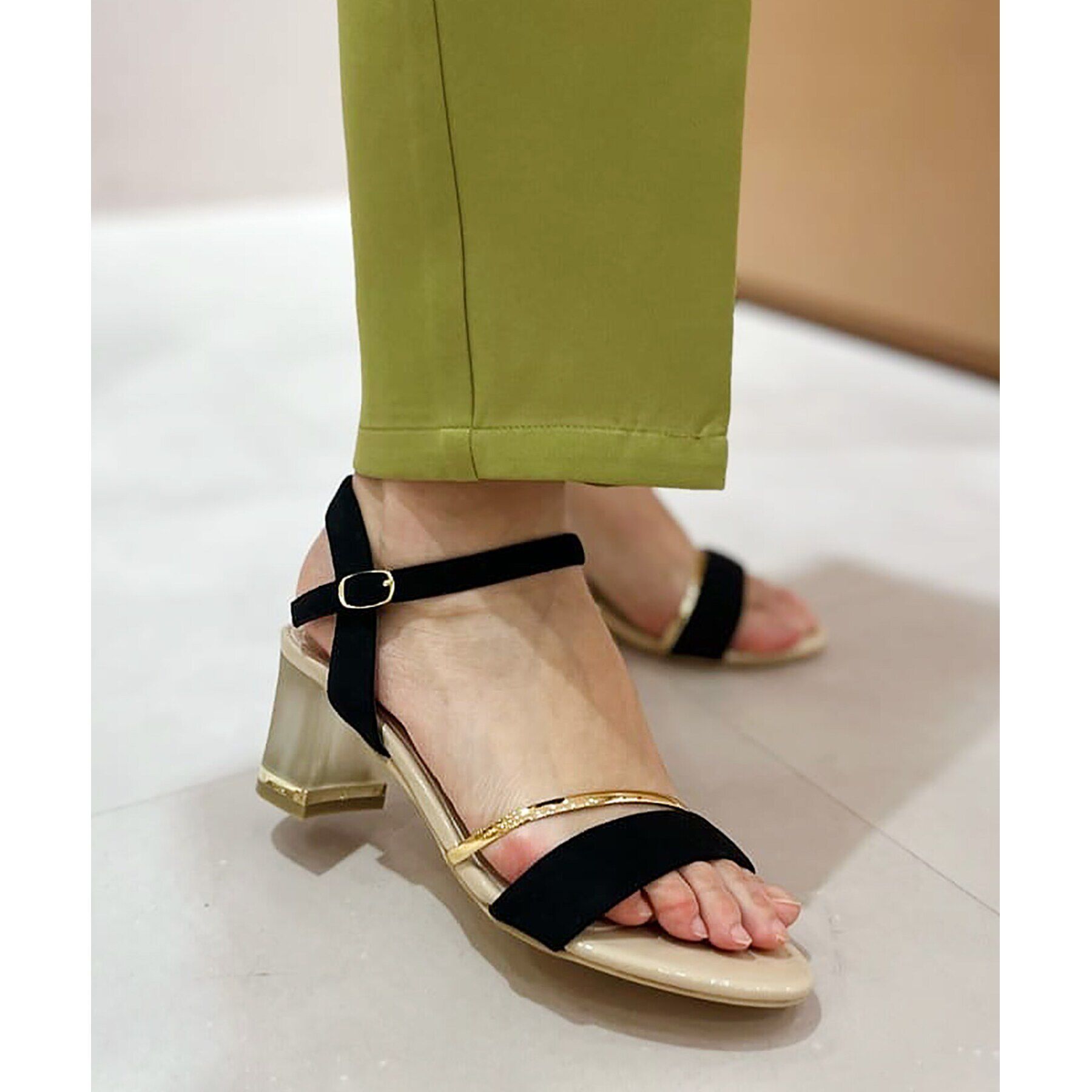 ESPERANZA「クリアヒールアンクルストラップ 24SS」|サンダル|