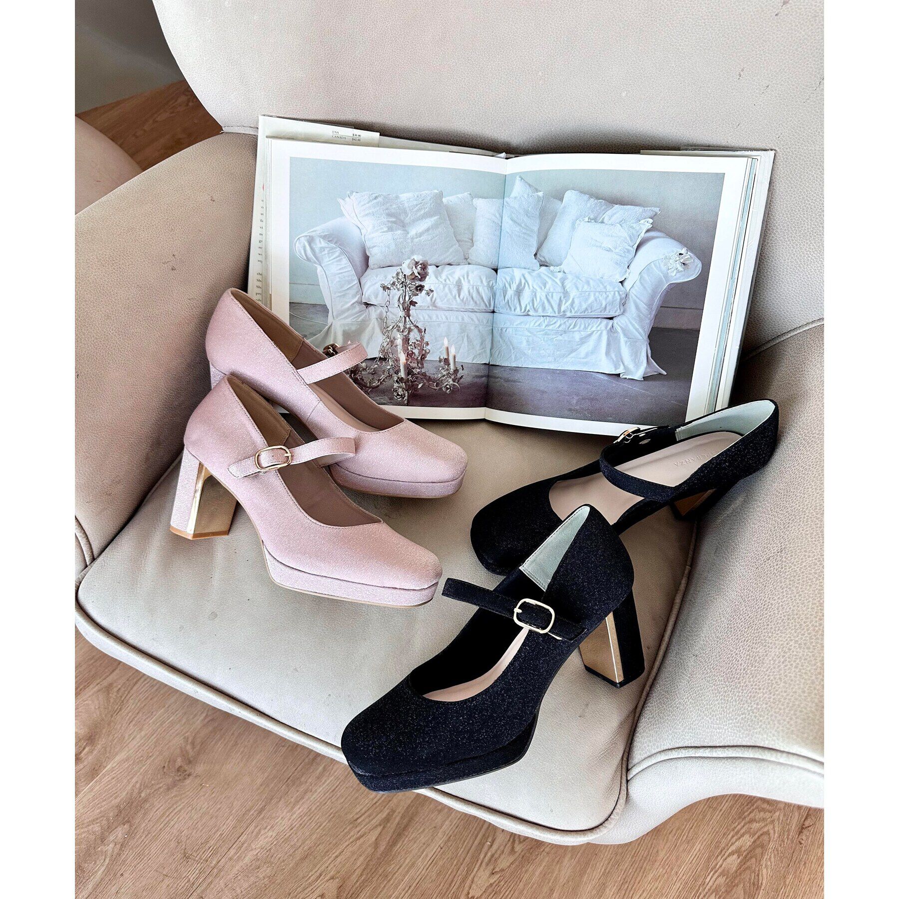 ESPERANZA「甲ストラップパンプス」|パンプス|