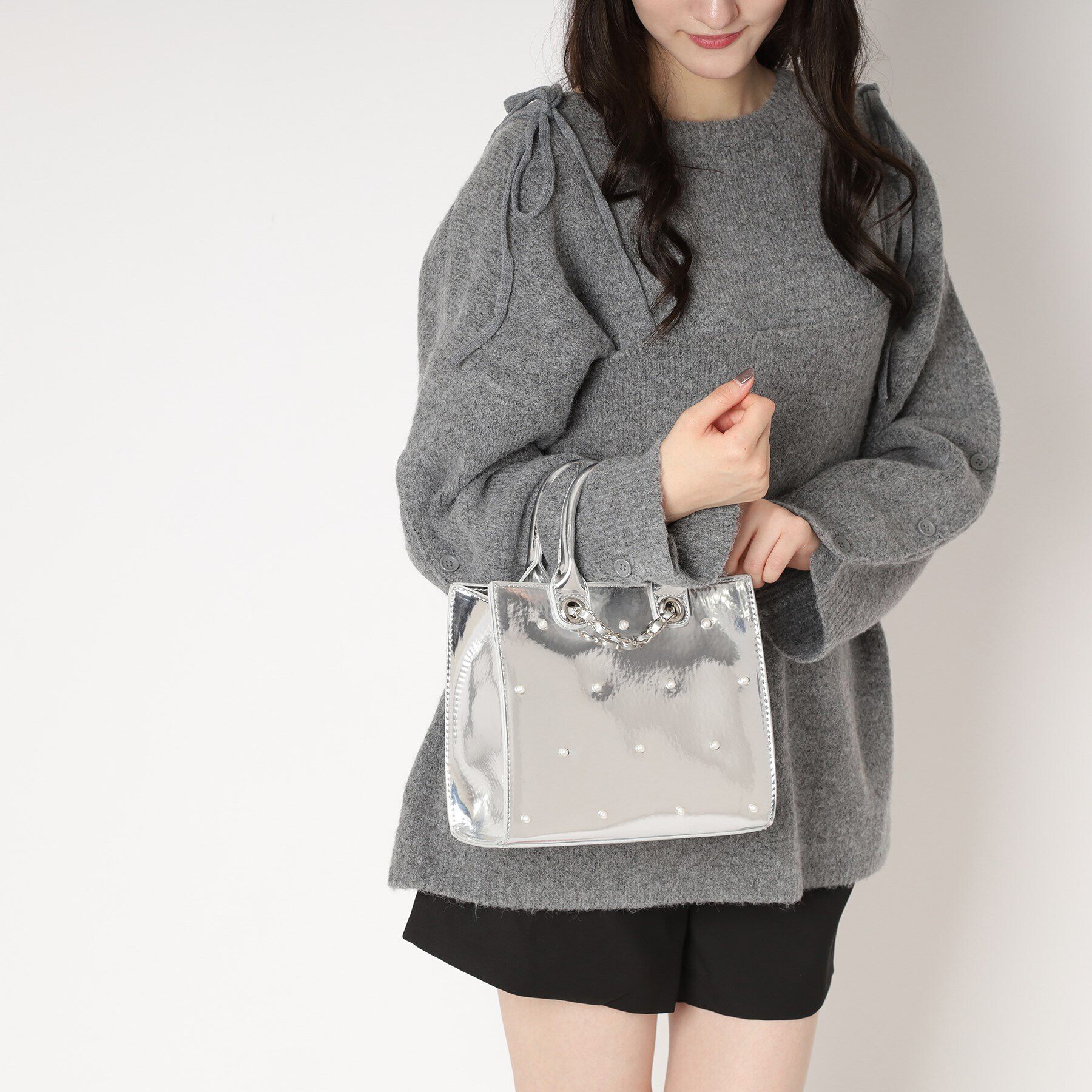 Ober Tashe「パール調2WAYトート」|トートバッグ|