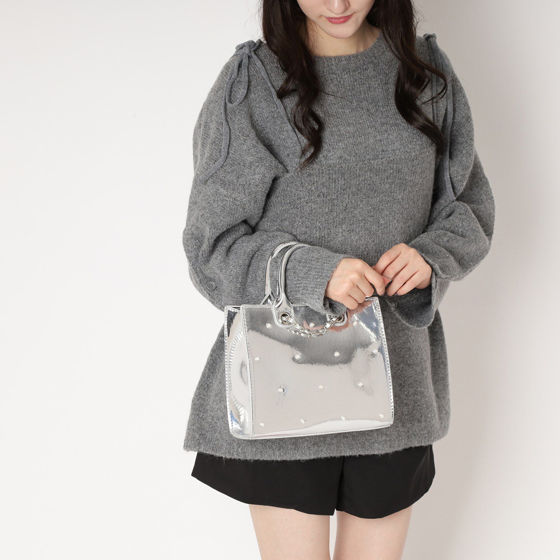 Ober Tashe「パール調2WAYトート」|トートバッグ|