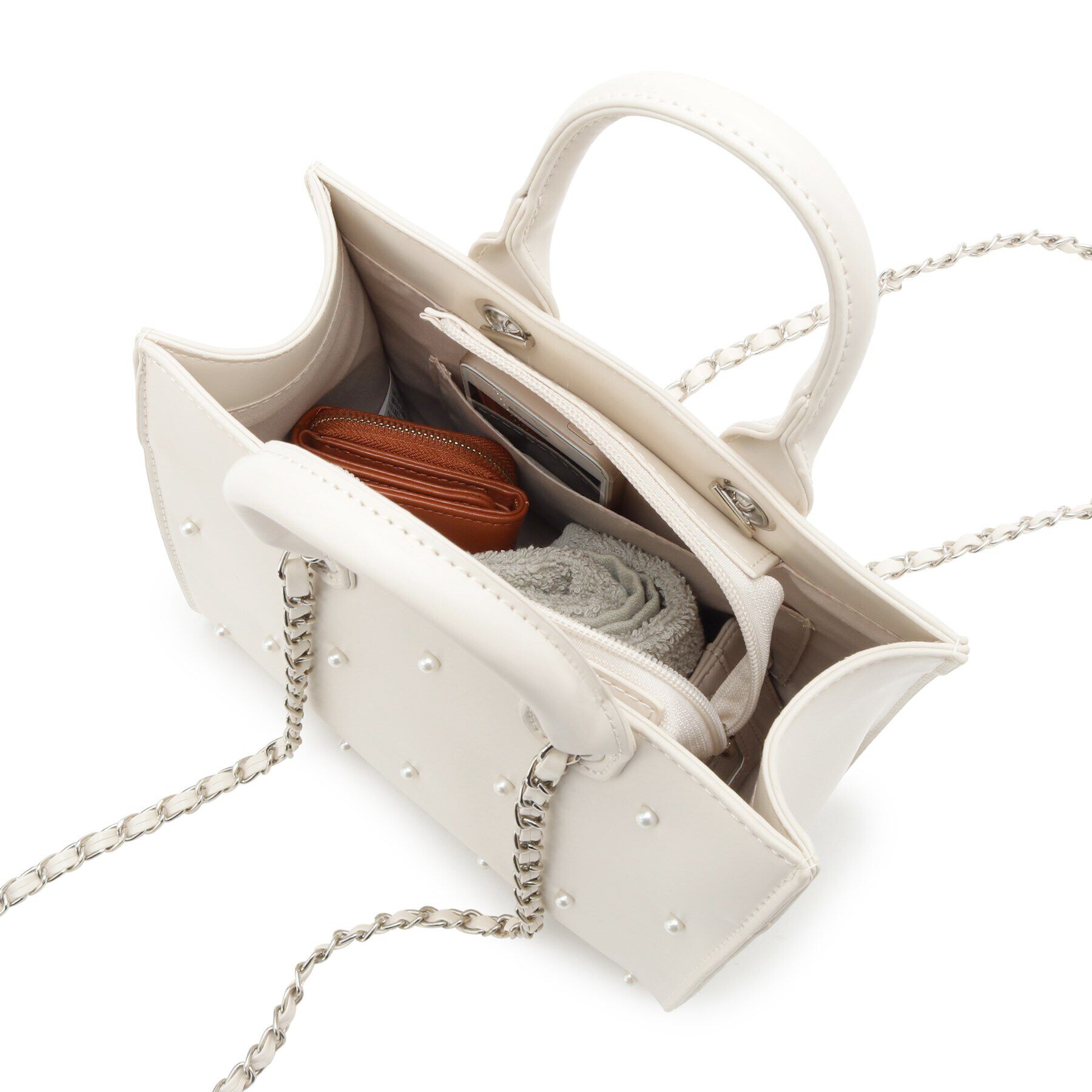 Ober Tashe「パール調2WAYトート」|トートバッグ|