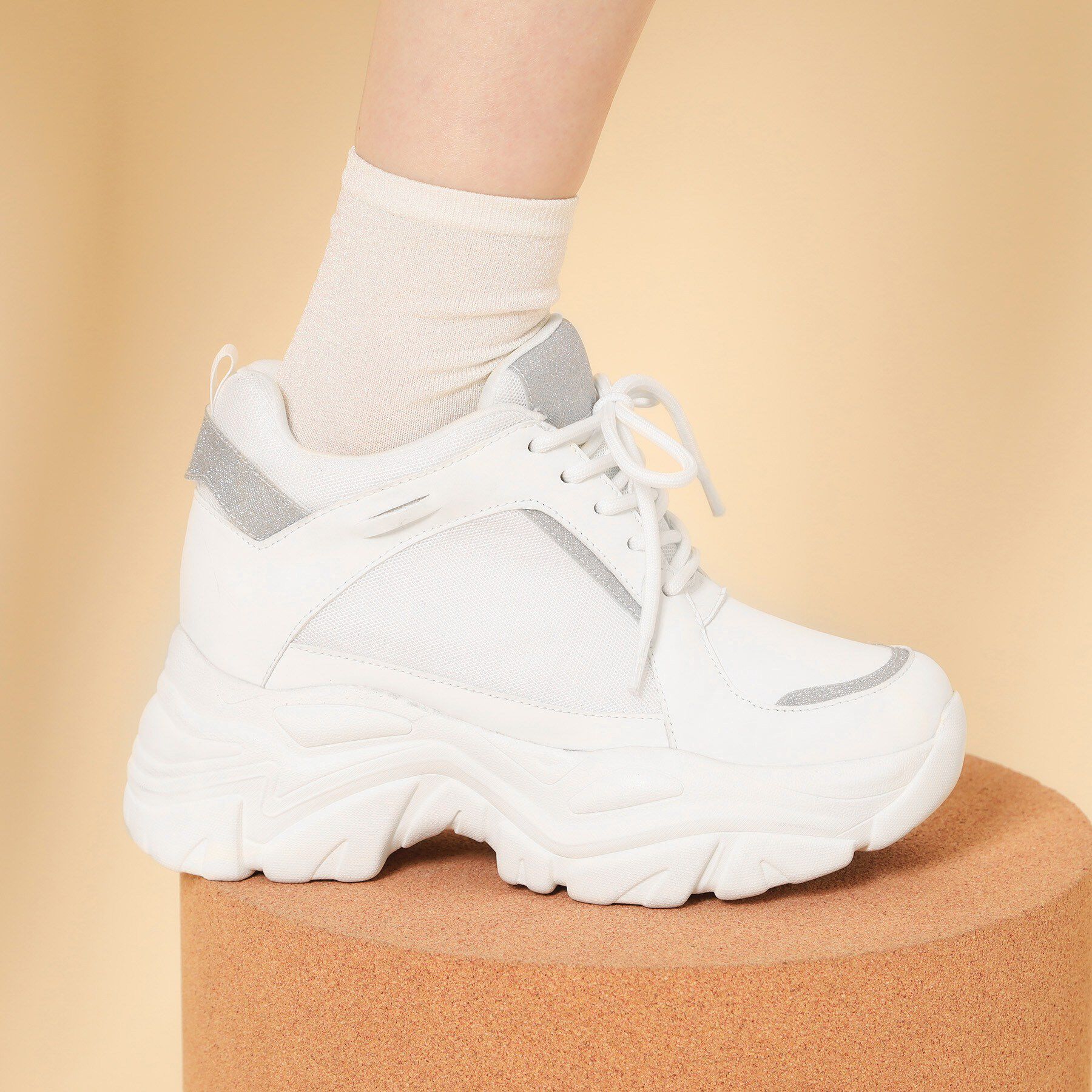 ESPERANZA「ハートチャームインヒールスニーカー」|スニーカー|