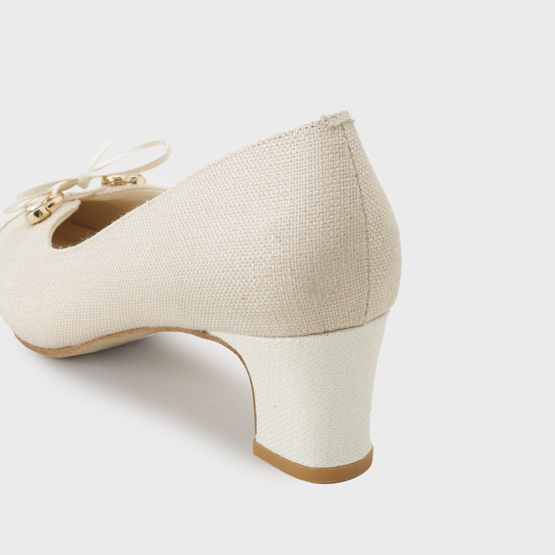 ESPERANZA「ビジューリボンポインテッドパンプス」|パンプス|