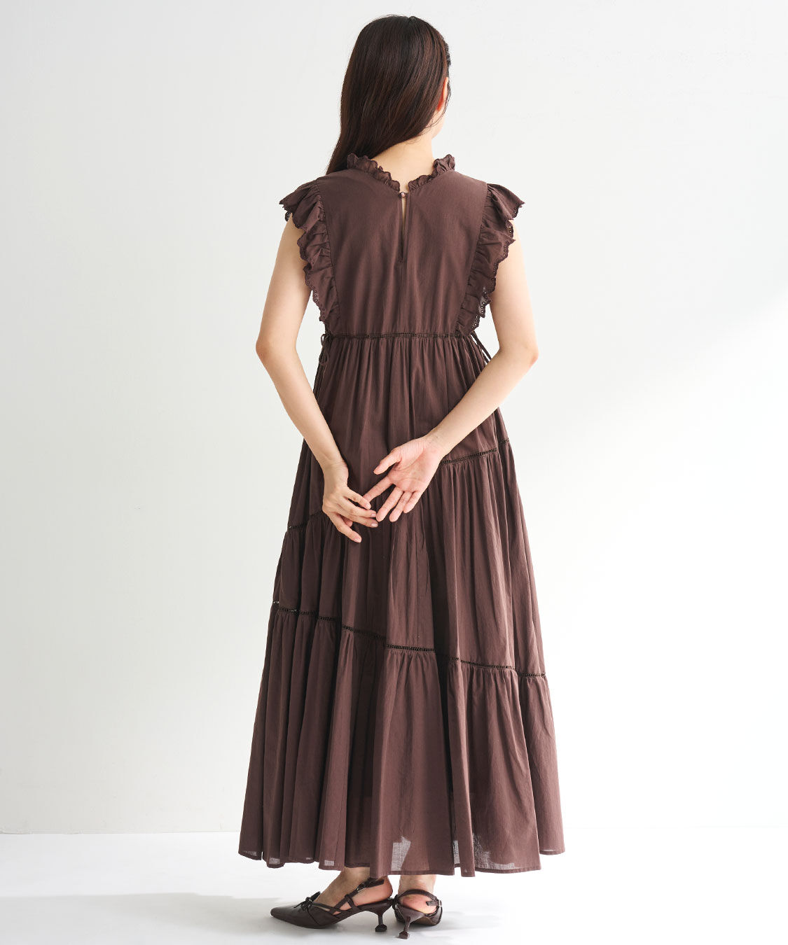 COCO DEAL「エンブロイダリーフリルティアードワンピース」|ワンピース|