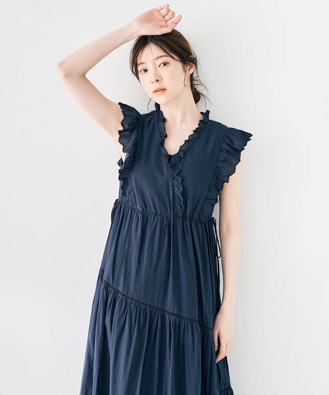 COCO DEAL「エンブロイダリーフリルティアードワンピース」|ワンピース|