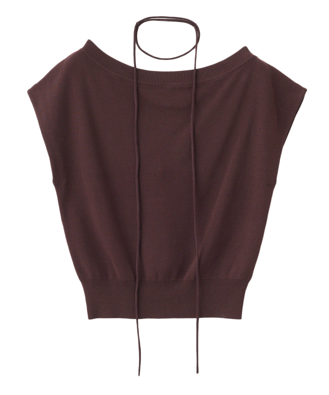 COCO DEAL「ワンショルダーニット」|ニット・セーター|ブラウン