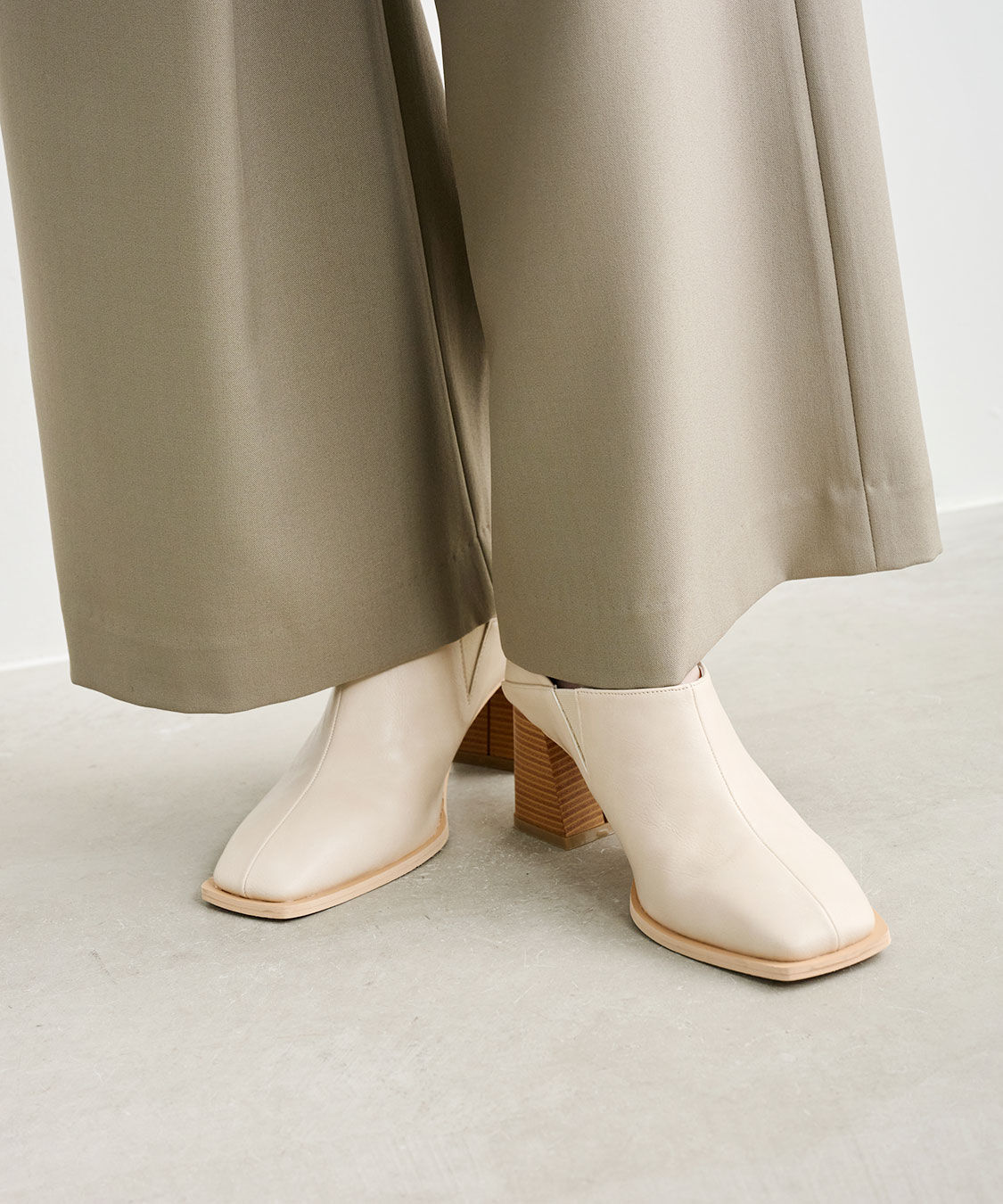 COCO DEAL「ベルトディテールアシメワイドパンツ」|スラックス|