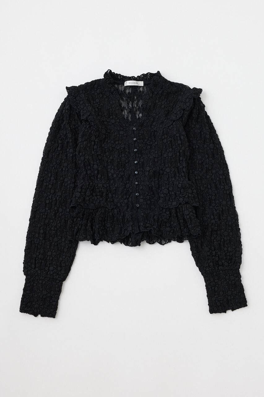 MOUSSY「RUFFLE LACY CUT ブラウス」|Tシャツ・カットソー|