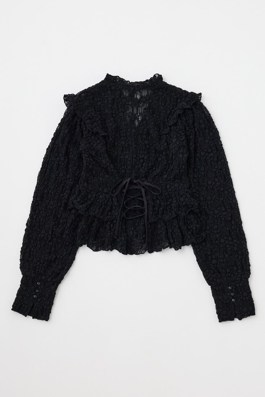 MOUSSY「RUFFLE LACY CUT ブラウス」|Tシャツ・カットソー|