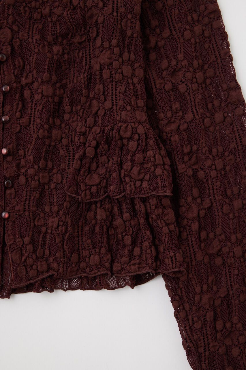 MOUSSY「RUFFLE LACY CUT ブラウス」|Tシャツ・カットソー|