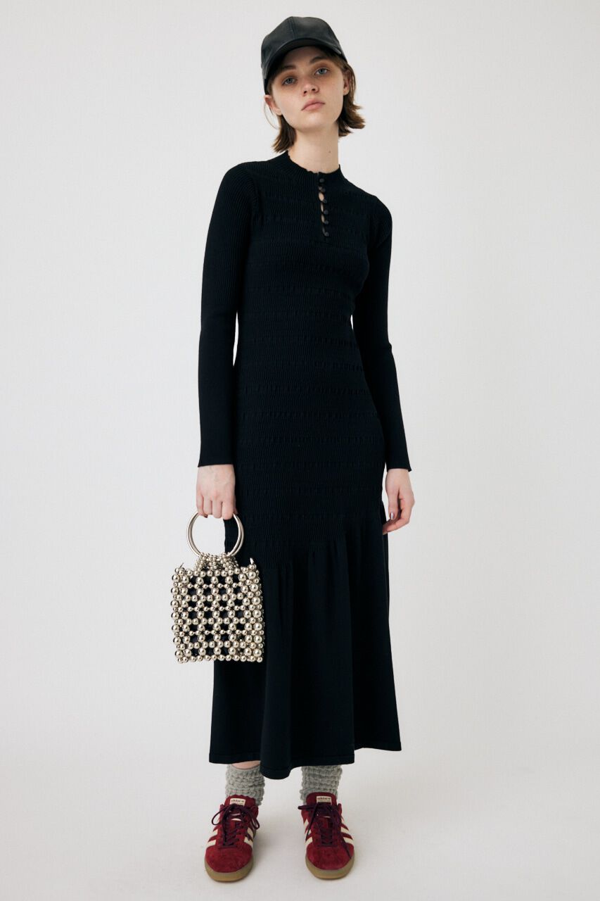 MOUSSY「FLARE HEM KNIT ドレス」|ワンピース|