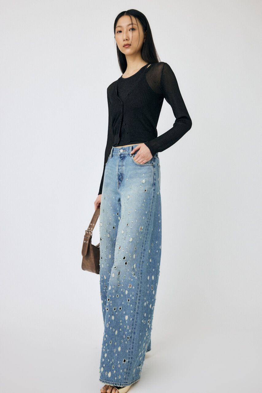 MOUSSY「GLITTER KNIT キャミソール」|キャミソール|