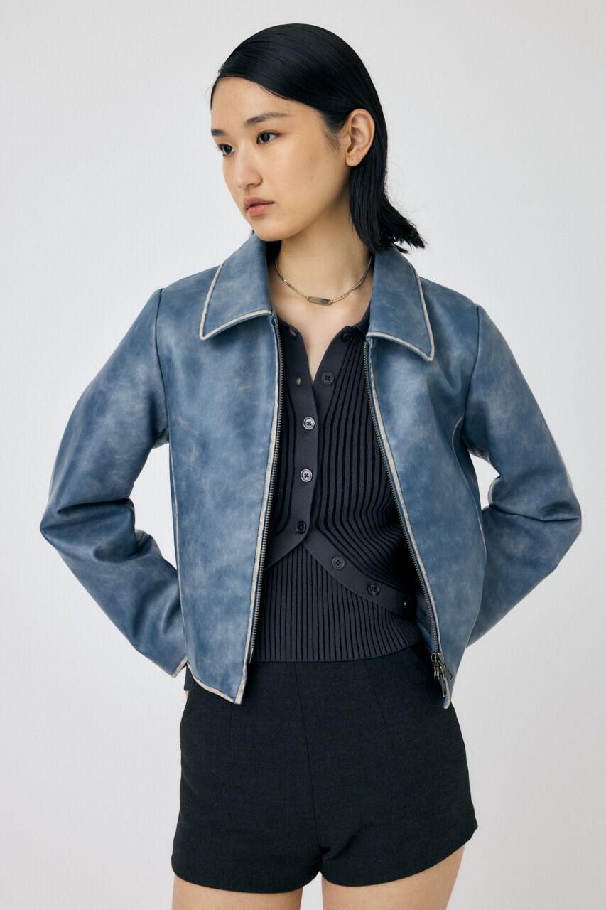 MOUSSY「FAUX LEATHER MINIMAL ジャケット」|その他|
