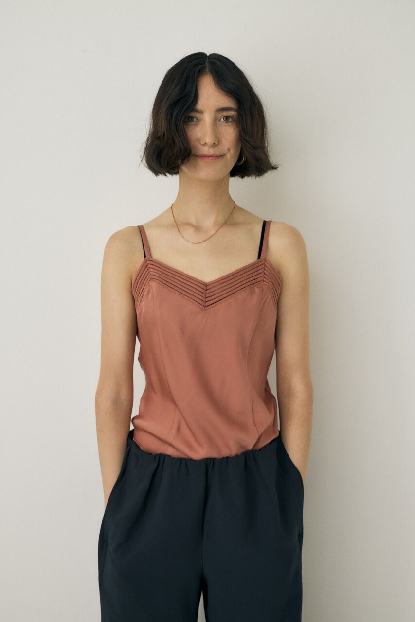 MOUSSY「サテンキャミソール　リサイクルポリエステル&times;レーヨン素材」|キャミソール|PNK