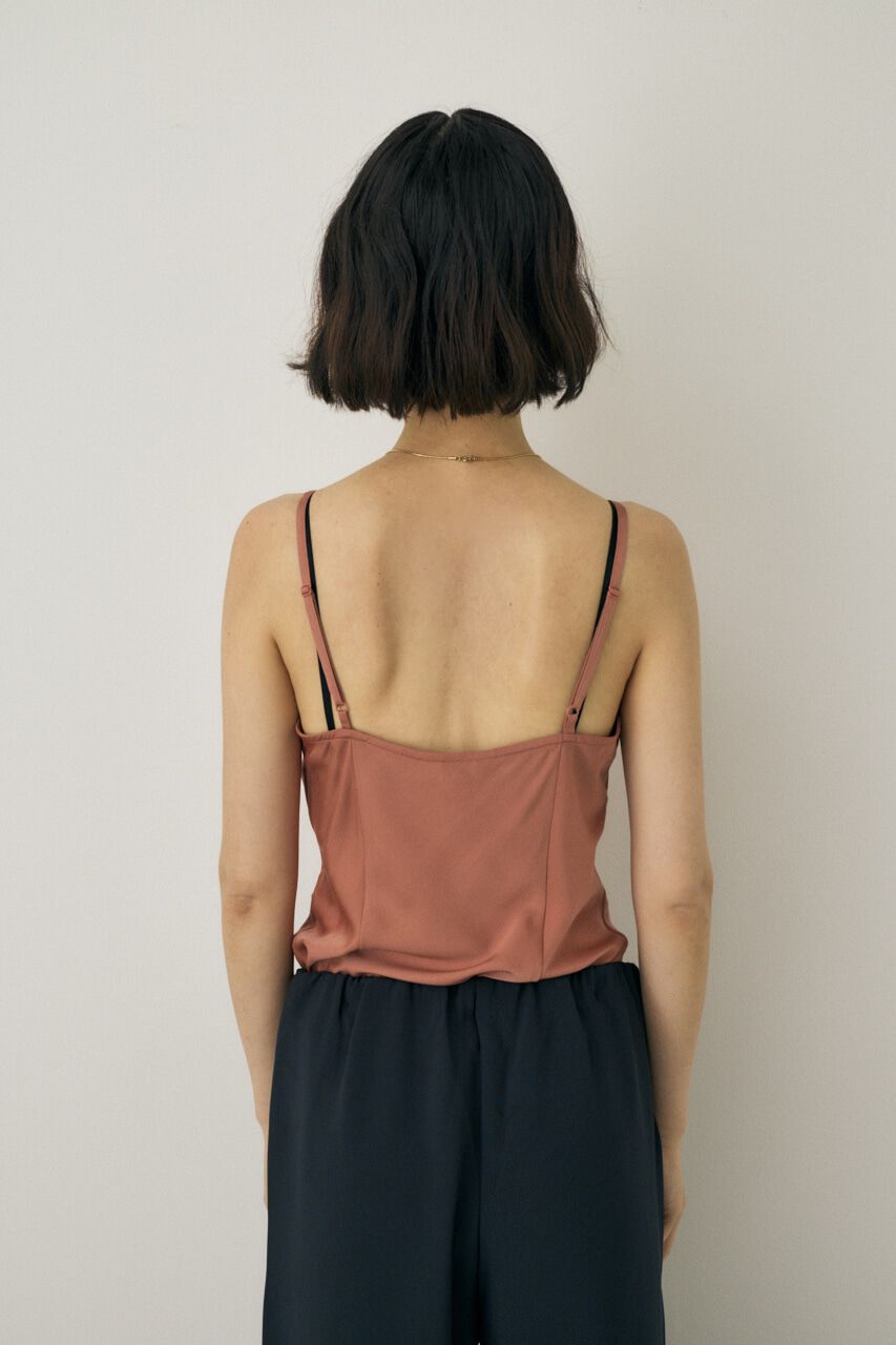 MOUSSY「サテンキャミソール　リサイクルポリエステル&times;レーヨン素材」|キャミソール|