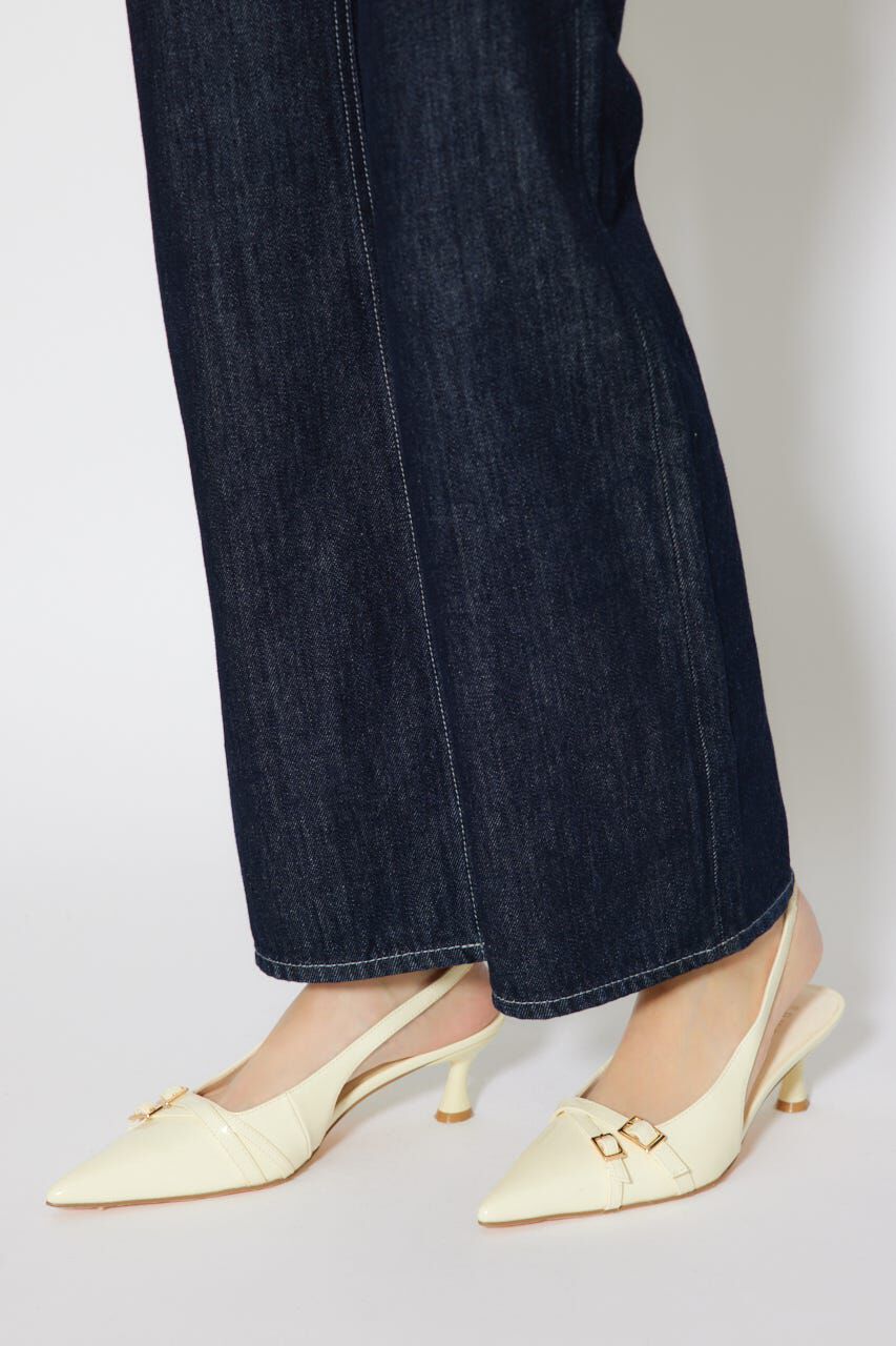 rienda「ベルトディテールスリングバックパンプス」|サンダル|YEL