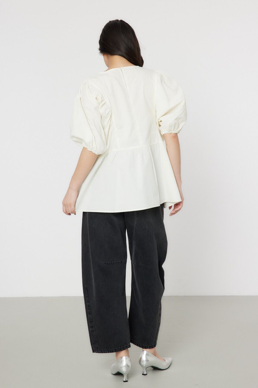 RODEO CROWNS「袖ボリュームペプラムトップス」|シャツ・ブラウス|