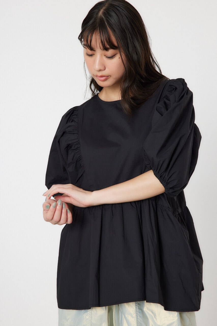 RODEO CROWNS「袖ボリュームペプラムトップス」|シャツ・ブラウス|