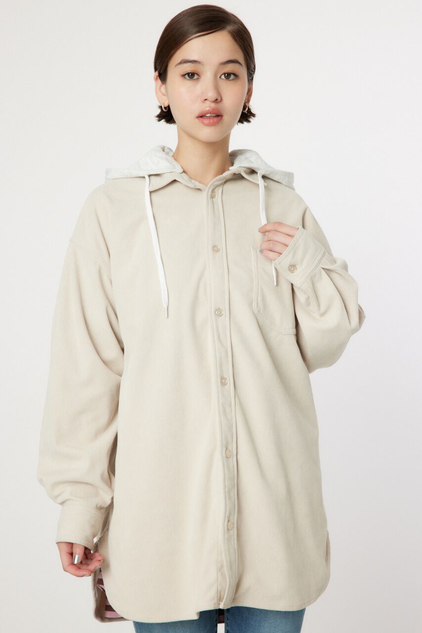 RODEO CROWNS「LOGOコーデュロイフードシャツ」|シャツ・ブラウス|