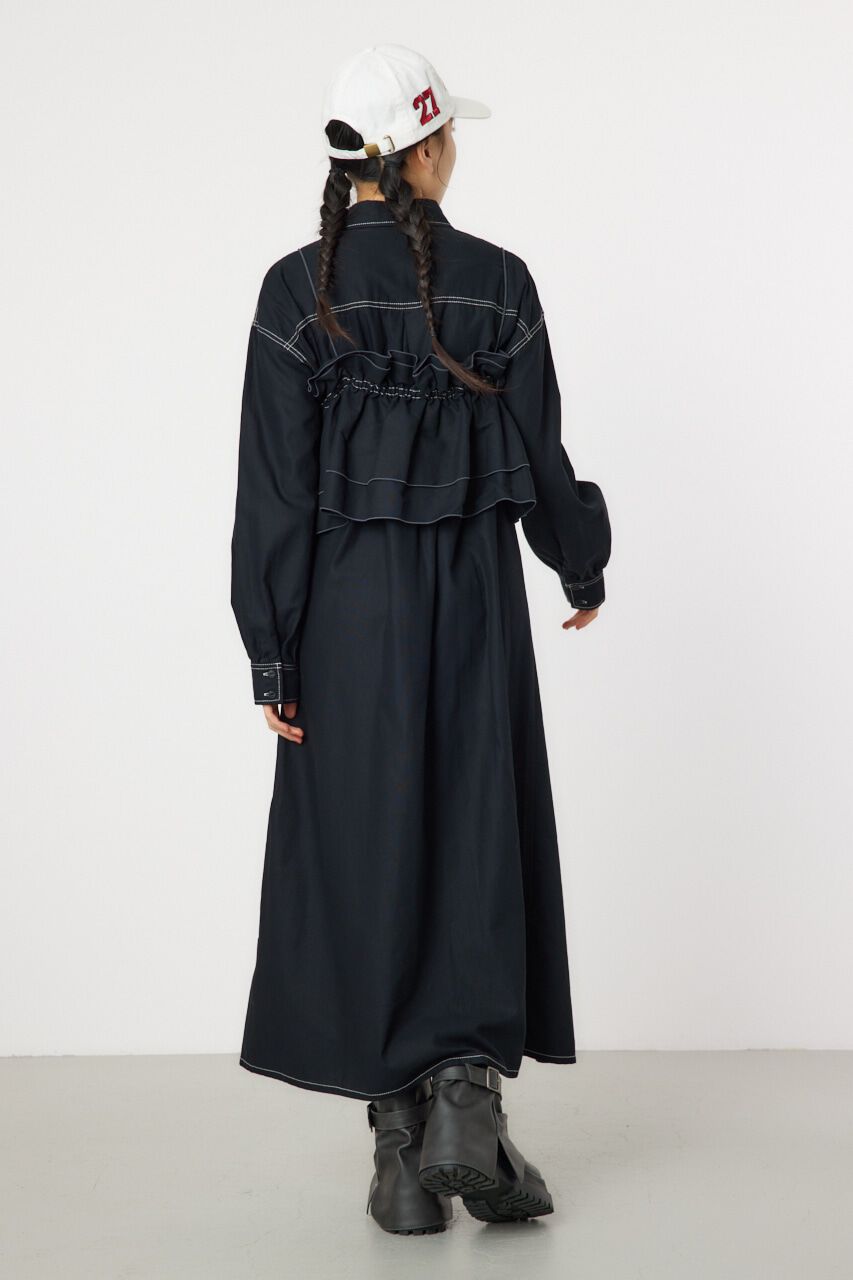 RODEO CROWNS「フリルレイヤードミリタリーロングワンピース」|ワンピース|