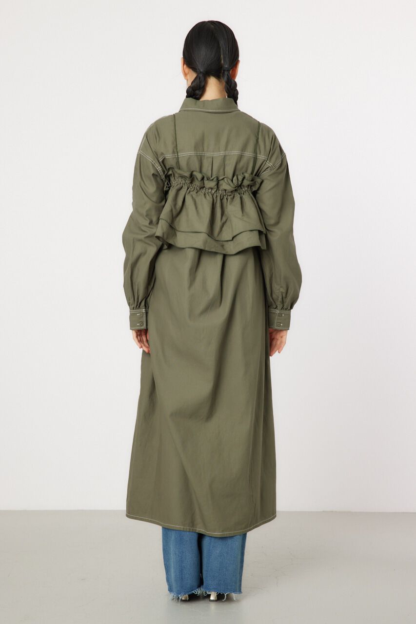 RODEO CROWNS「フリルレイヤードミリタリーロングワンピース」|ワンピース|