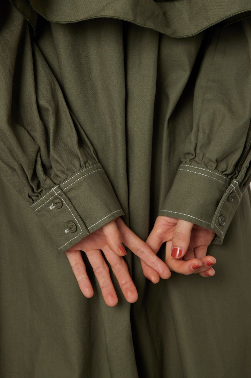 RODEO CROWNS「フリルレイヤードミリタリーロングワンピース」|ワンピース|