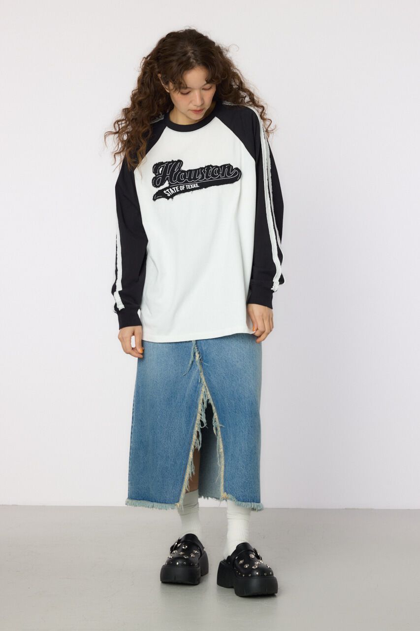 RODEO CROWNS「ラインHOUSTON ロングスリーブTシャツ」|Tシャツ・カットソー|