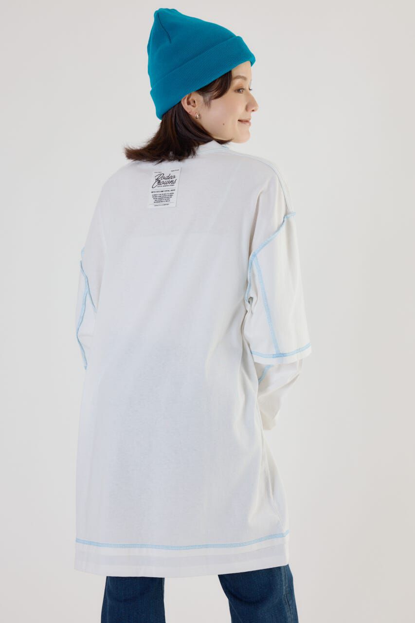 RODEO CROWNS「カラーステッチレイヤードワンピース」|ワンピース|