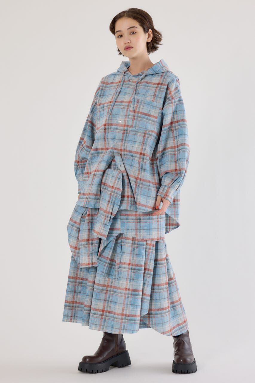 RODEO CROWNS「ヴィンテージチェックフードシャツ」|シャツ・ブラウス|