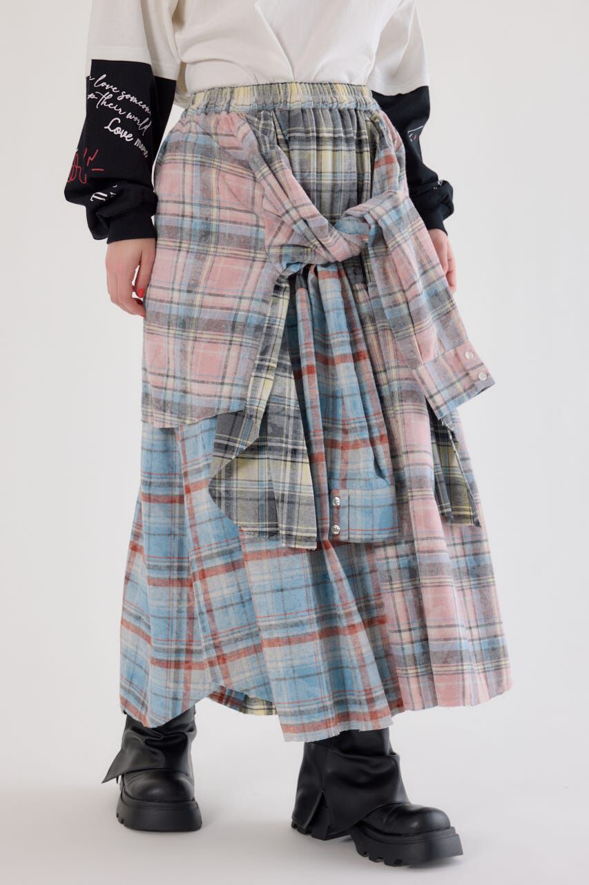 RODEO CROWNS「ヴィンテージチェックシャツスカート」|スカート|Multi_1