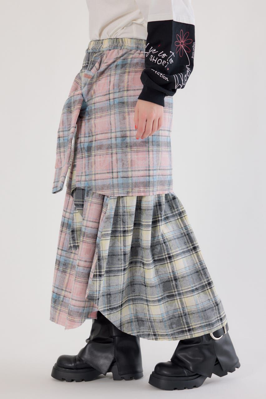RODEO CROWNS「ヴィンテージチェックシャツスカート」|スカート|