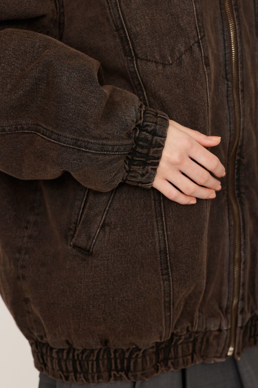 SLY「FRONT ZIP DENIM ブルゾン」|デニムジャケット|