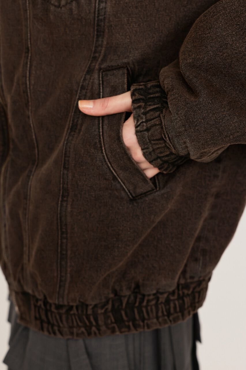 SLY「FRONT ZIP DENIM ブルゾン」|デニムジャケット|