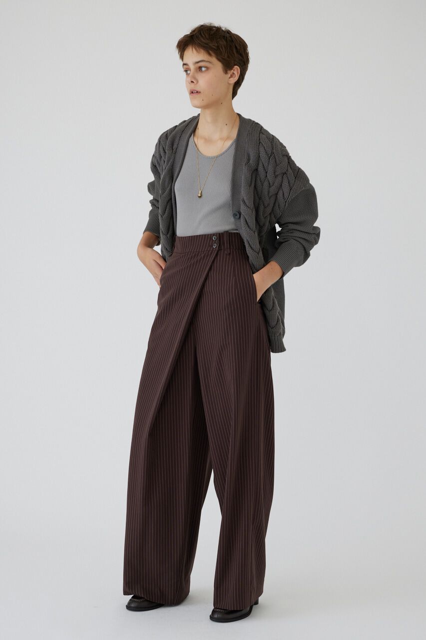 RIM.ARK 「Pattern combination knit CD」|カーディガン|